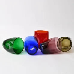 Pamono Vintage Multi Colour Tumblers from Boussu, 1960s, Set of 5><noscript><img width=