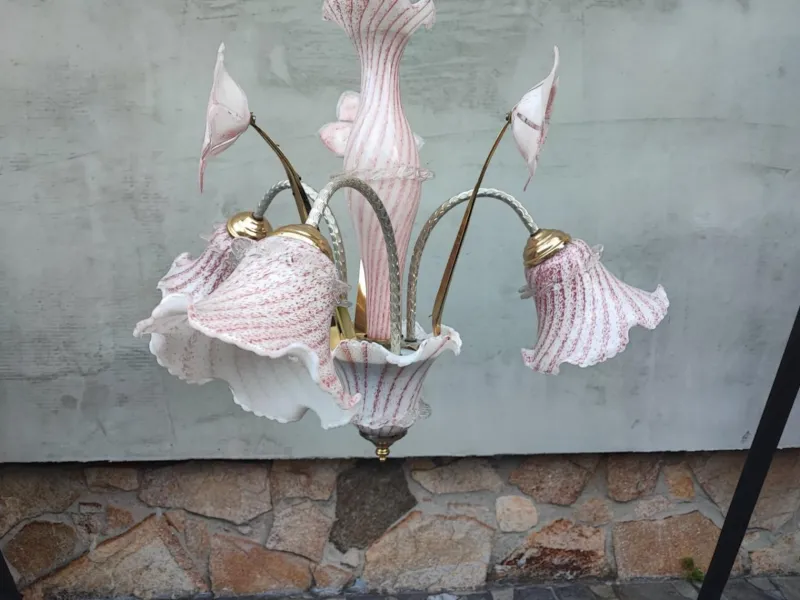 Pamono Vintage Murano Chandelier, 1970s> Ceiling Lights