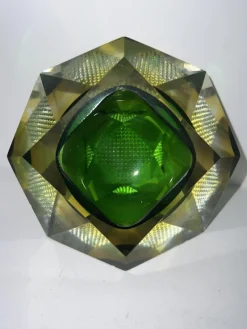 Pamono Vintage Murano Faceted Sommerso Geode Bowl, 1960s> Bowls