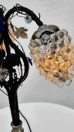 Pamono Vintage Murano Glass Grape Table Lamp, 1975><noscript><img width=