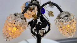 Pamono Vintage Murano Glass Grape Table Lamp, 1975><noscript><img width=