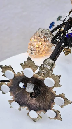 Pamono Vintage Murano Glass Grape Table Lamp, 1975><noscript><img width=