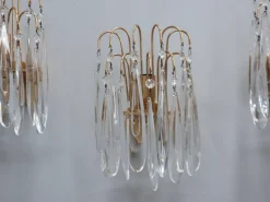 Best Pamono Vintage Murano Teardrop Glass Wall Sconces, 1980s, Set of 4