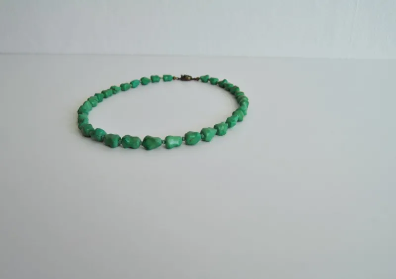 Pamono Vintage Necklace with Genuine Turquoise and Sterling Silver by Erik Poul Fenster, Denmark> Necklaces