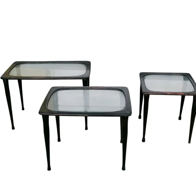 Pamono Vintage Nesting Tables, 1950s, Set of 3> Coffee & Side Tables
