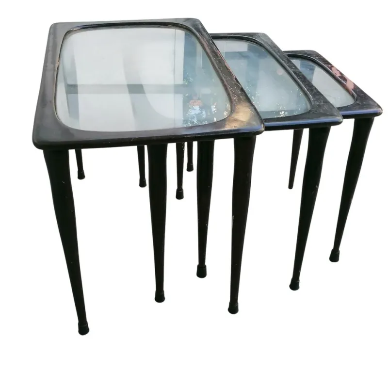 Pamono Vintage Nesting Tables, 1950s, Set of 3> Coffee & Side Tables