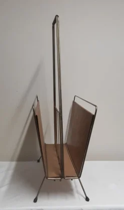 Pamono Vintage Newspaper Stands in Brass, 1970s><noscript><img width=