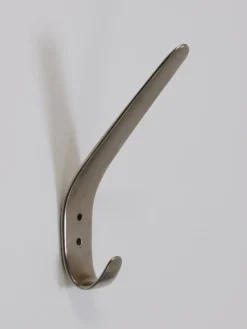 Pamono Vintage Nickel-Plated Brass Wall Hook by Carl Auböck, Austria, 1950s><noscript><img width=