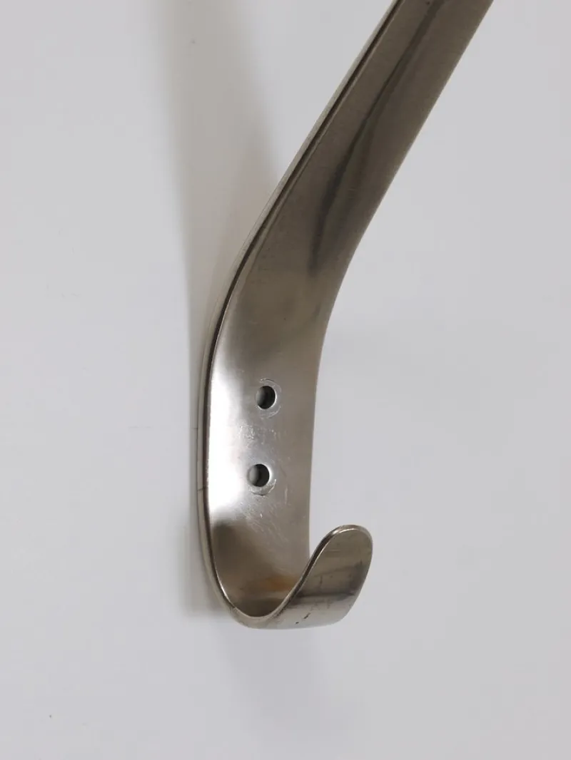 Pamono Vintage Nickel-Plated Brass Wall Hook by Carl Auböck, Austria, 1950s> Racks, Hooks & Valets