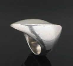 Pamono Vintage No. 91 Silver Ring by Nanna Ditzel for Georg Jensen, 1960s> Rings