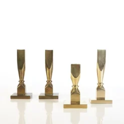 Online Pamono Vintage Norwegian Brass Candlesticks, Set of 4