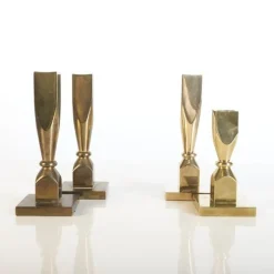 Online Pamono Vintage Norwegian Brass Candlesticks, Set of 4