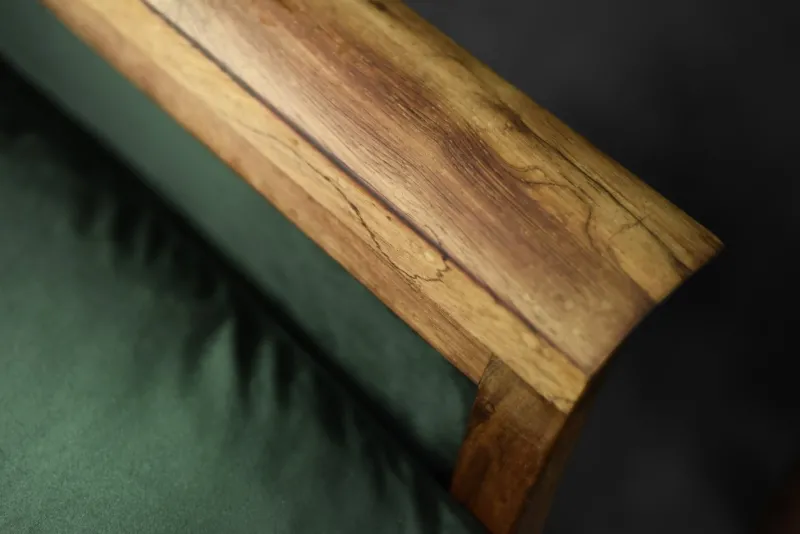 New Pamono Vintage Norwegian Rosewood and Bottle Green Velour Sofa and Chair by Knut Sæter for Vatne Møbler, 1960s, Set of 2