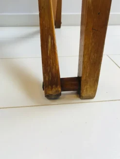 Outlet Pamono Vintage Oak & Canvas Folding Directors, Garden or Safari Chair, 1950s