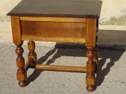 Clearance Pamono Vintage Oak Bedside Table, 1980s