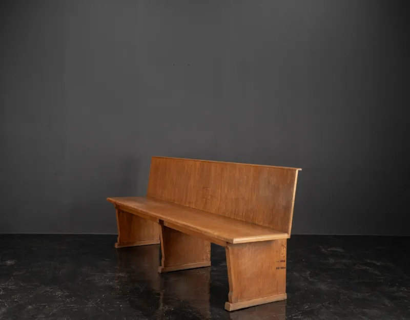 Pamono Vintage Oak Bench, 1960s> Benches