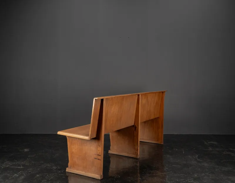 Pamono Vintage Oak Bench, 1960s> Benches