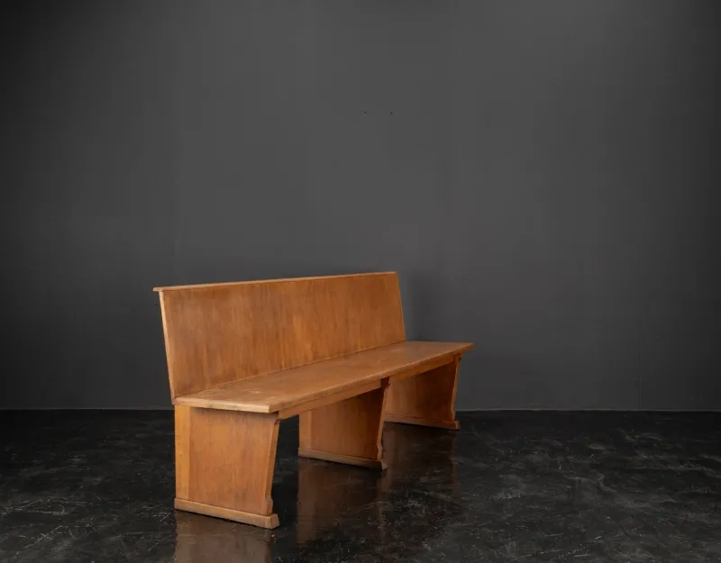Pamono Vintage Oak Bench, 1960s> Benches