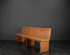 Pamono Vintage Oak Bench, 1960s><noscript><img width=