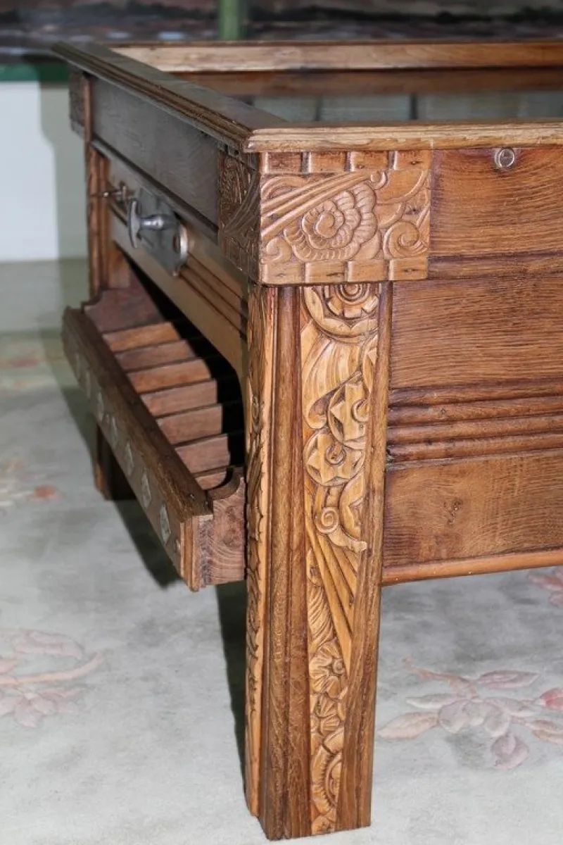 Online Pamono Vintage Oak Billiard Table