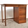 Pamono Vintage Oak Childrens Desk with Roller Door, 1950s> Children's Tables