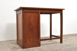 Pamono Vintage Oak Childrens Desk with Roller Door, 1950s><noscript><img width=