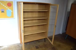 Clearance Pamono Vintage Oak Display Cabinet from Bornhold, 1960s
