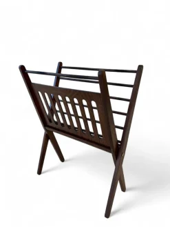 Pamono Vintage Oak Magazine Rack by Cees Braakman for Stol Kamnik, 1960><noscript><img width=