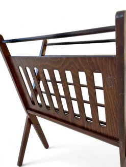 Pamono Vintage Oak Magazine Rack by Cees Braakman for Stol Kamnik, 1960><noscript><img width=