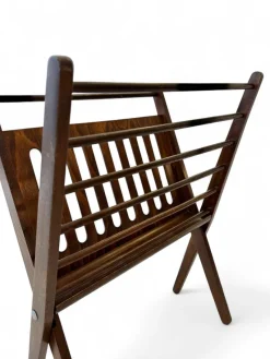 Pamono Vintage Oak Magazine Rack by Cees Braakman for Stol Kamnik, 1960><noscript><img width=
