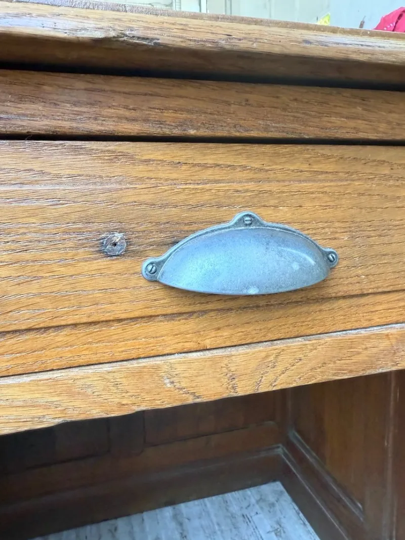 Pamono Vintage Oak Office Counter, 1950s