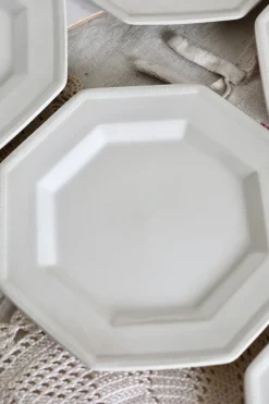 Pamono Vintage Octagonal Beaded Flat Dessert Plates by Johnson Brothers, 1980s, Set of 6