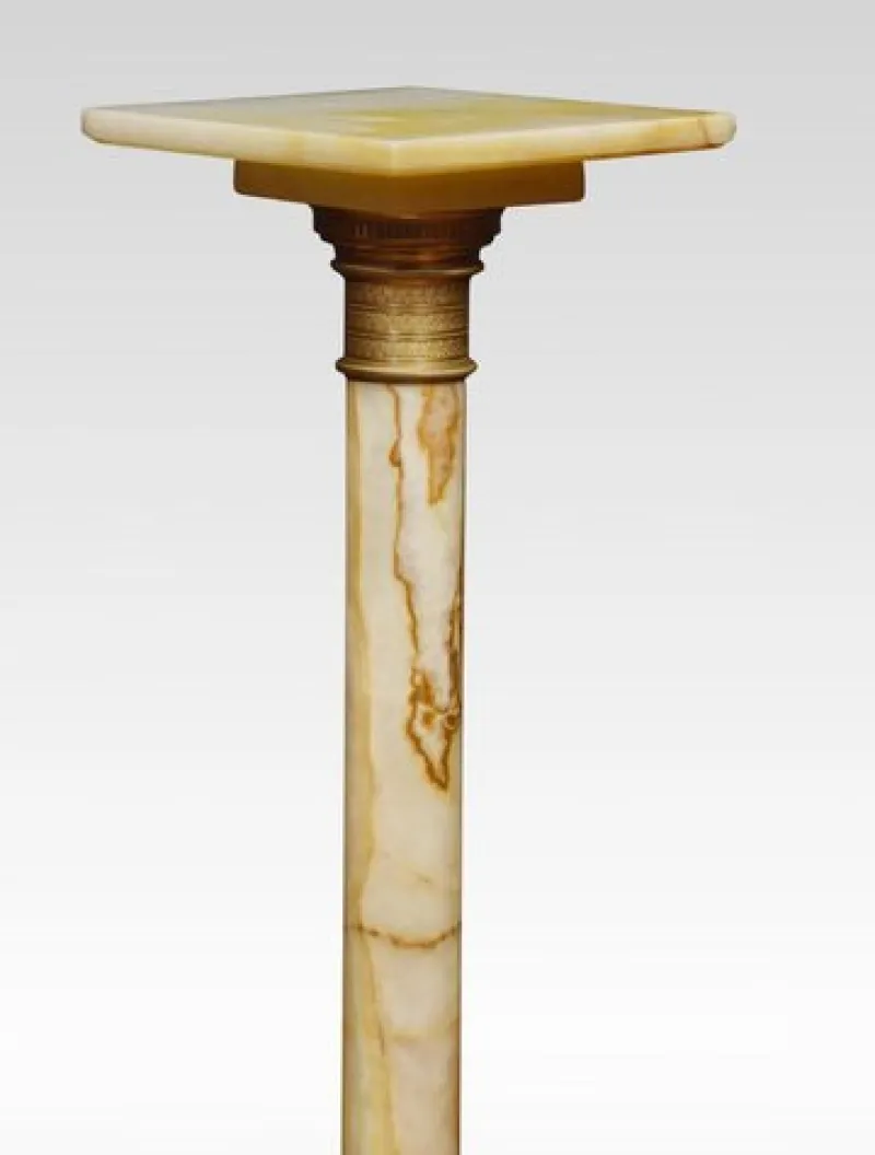 Pamono Vintage Onyx Pedestal> Pedestals And Columns