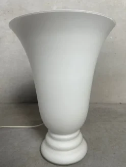 Pamono Vintage Opaline Lamps, 1970s, Set of 2> Table Lamps