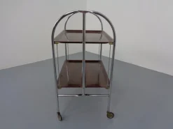Outlet Pamono Vintage Optic Rosewood Pressalit Tea Cart, 1970s