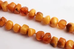 Pamono Vintage Orange Amber Beaded Necklace, 1960s><noscript><img width=