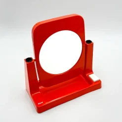 Discount Pamono Vintage Orange Dual Mirror with Lights from Schott, 1970s