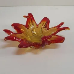 Pamono Vintage Orange Murano Glass Bowl><noscript><img width=