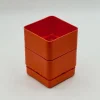 Pamono Vintage Orange Planters by Nena Balsari for Vastill / Reflex, Italy, 1970s, Set of 2> Planters And Jardiniere
