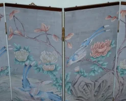 Outlet Pamono Vintage Oriental Room Divider with Birds and Flowers