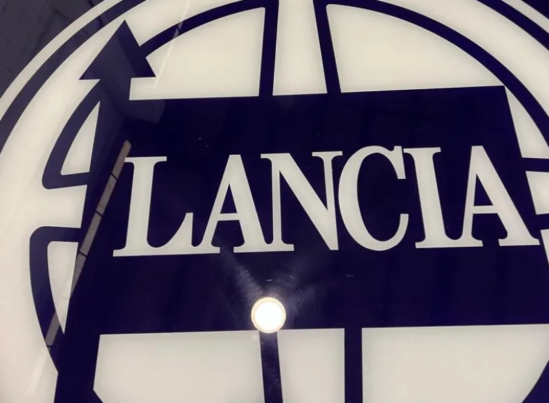 Best Pamono Vintage Original Lancia Sign, 1970s