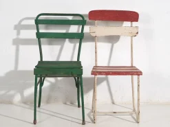Clearance Pamono Vintage Outdoor Chairs, 1920, Set of 4