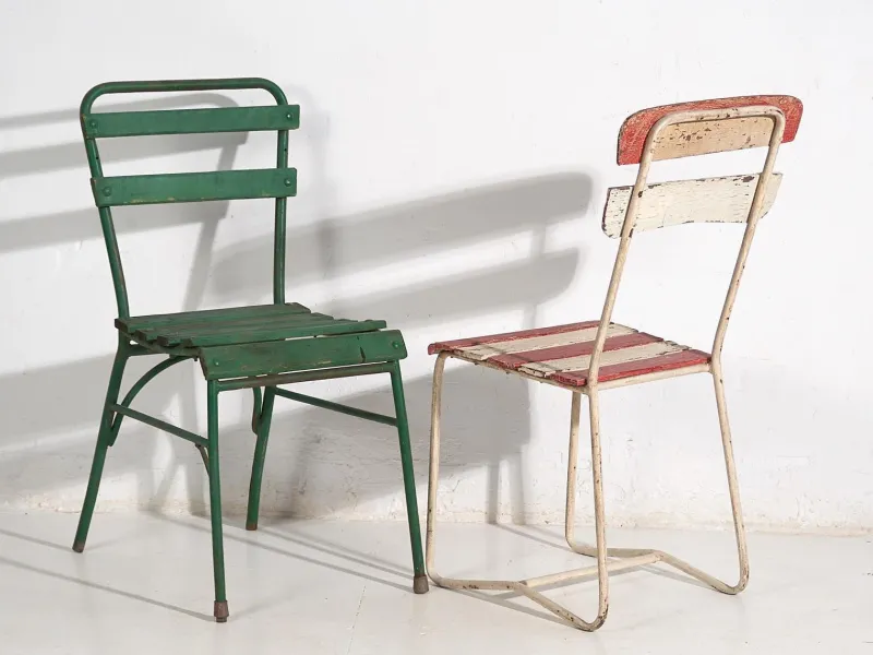 Clearance Pamono Vintage Outdoor Chairs, 1920, Set of 4
