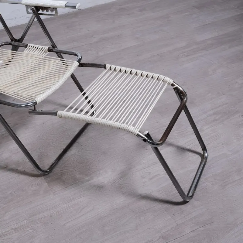 Pamono Vintage Outdoor Spaghetti Deckchair, 1970s> Garden Seating