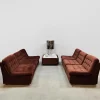 Pamono Vintage Padded Velvet Modular Sofa, 1970s, Set of 7> Couches & Sofas