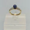 Clearance Pamono Vintage Pearl Gold Ring with Diamonds, 1970s