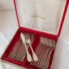 Sale Pamono Vintage Pearls Fish Cutlery Set by François Frionnet, 1930s, Set of 24