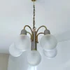 Pamono Vintage Pendant Light in Glass from Honsel, 1970s