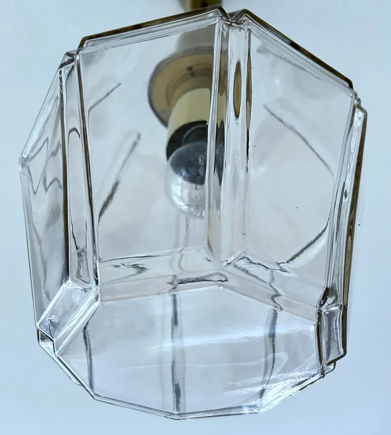 Pamono Vintage Pendant Light in Glass from Limburg> Ceiling Lights
