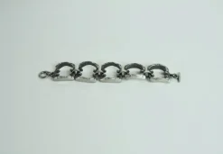 Pamono Vintage Pewter Bracelet, 1970s><noscript><img width=
